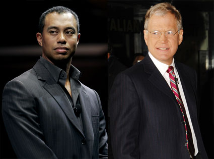 Tiger Woods, David Letterman Tiger Woods, David Letterman